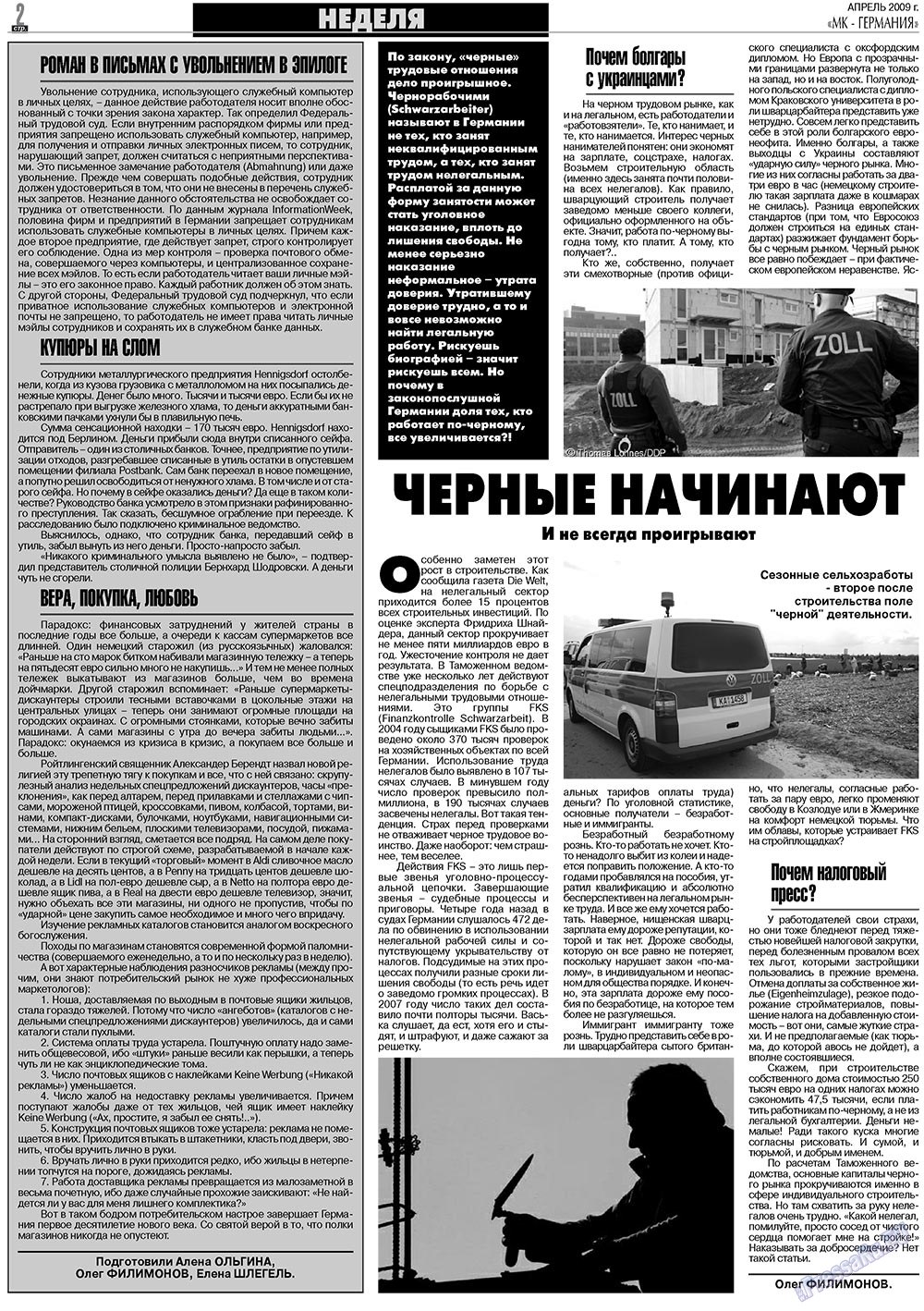MK-Germany Landsleute (Zeitung). 2009 Jahr, Ausgabe 4, Seite 2