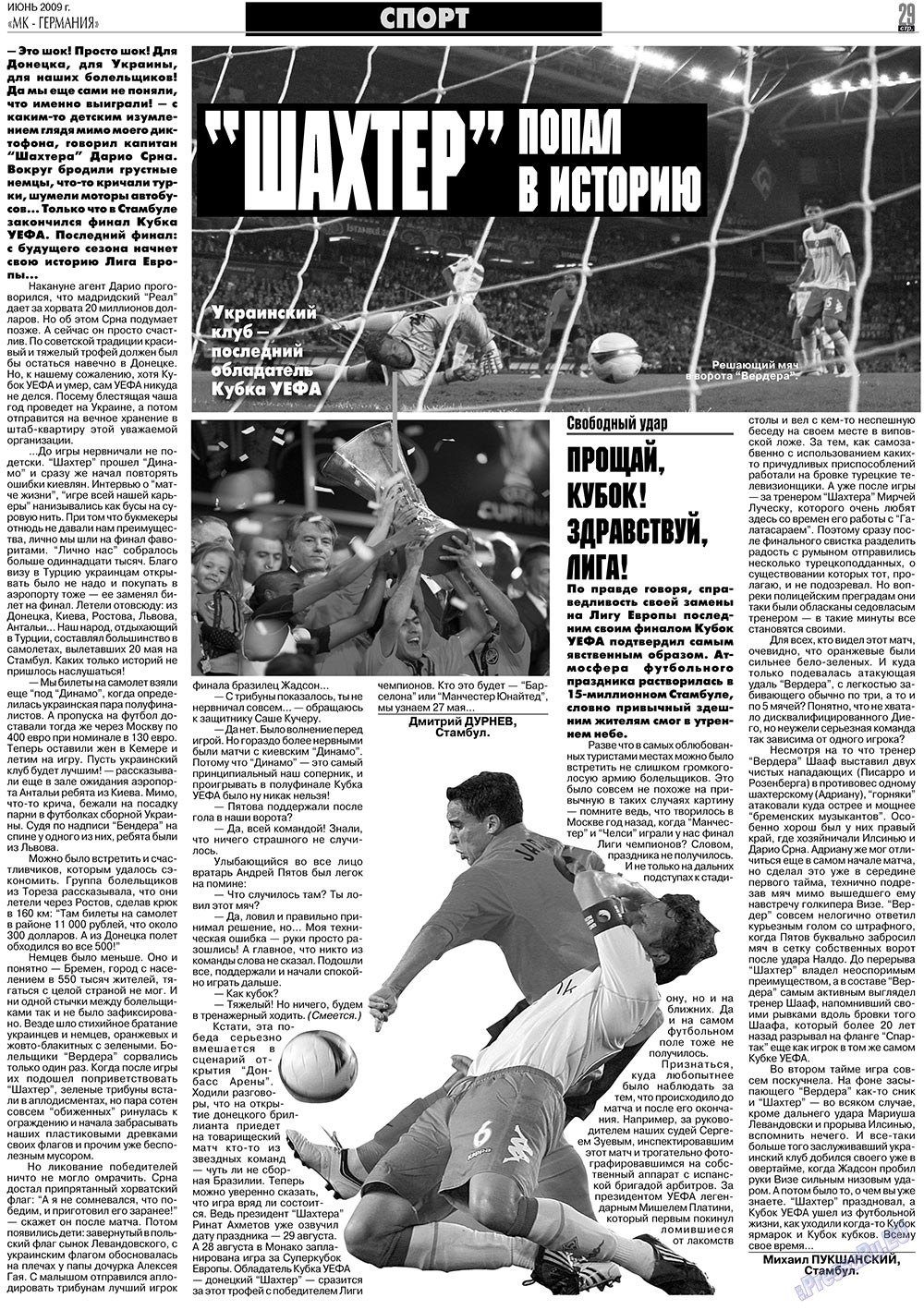 MK-Germany Landsleute (Zeitung). 2009 Jahr, Ausgabe 6, Seite 29