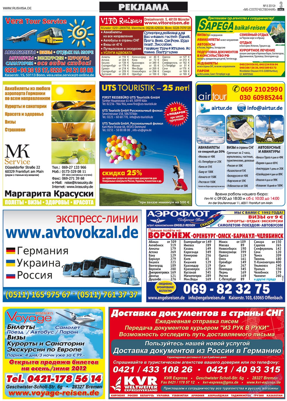 MK-Germany Landsleute (Zeitung). 2012 Jahr, Ausgabe 8, Seite 3