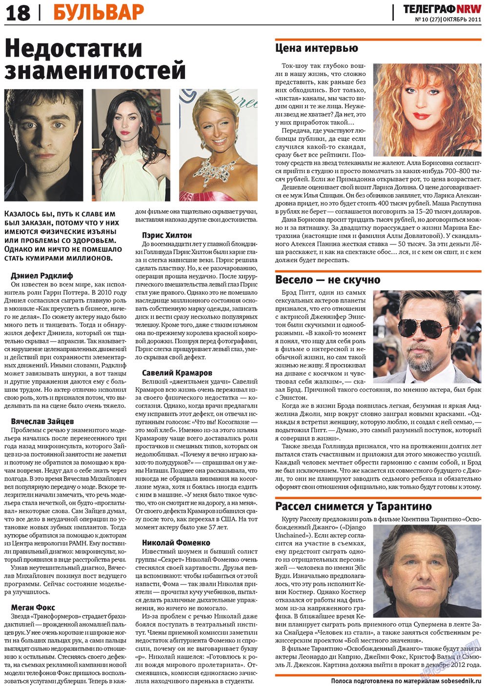 Telegraf NRW (Zeitung). 2011 Jahr, Ausgabe 10, Seite 18