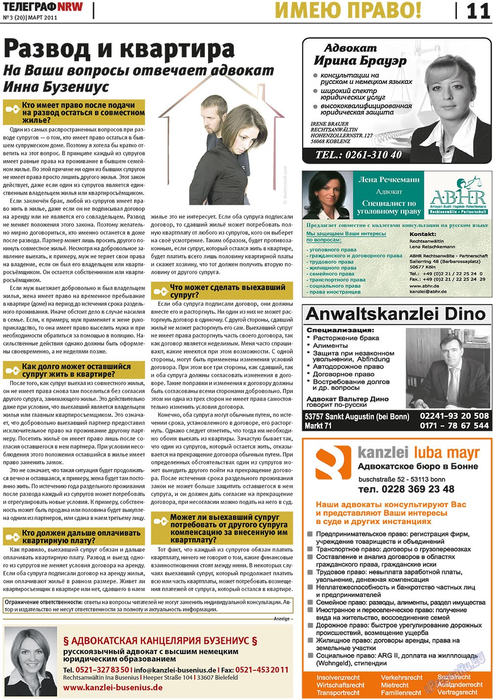 Telegraf NRW (Zeitung). 2011 Jahr, Ausgabe 3, Seite 11