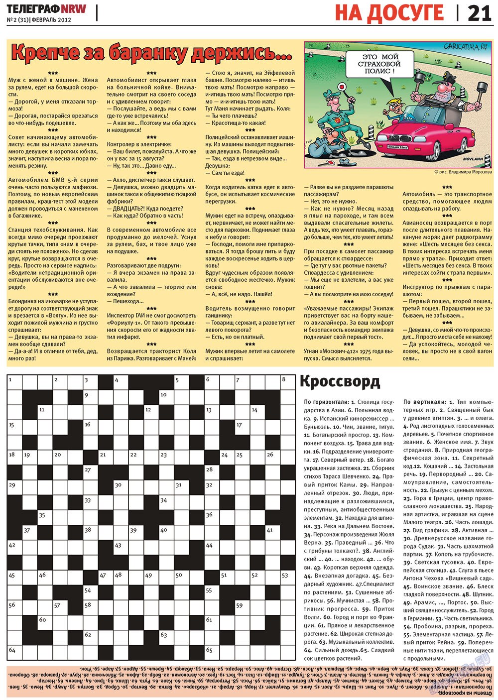 Telegraf NRW (Zeitung). 2012 Jahr, Ausgabe 2, Seite 21