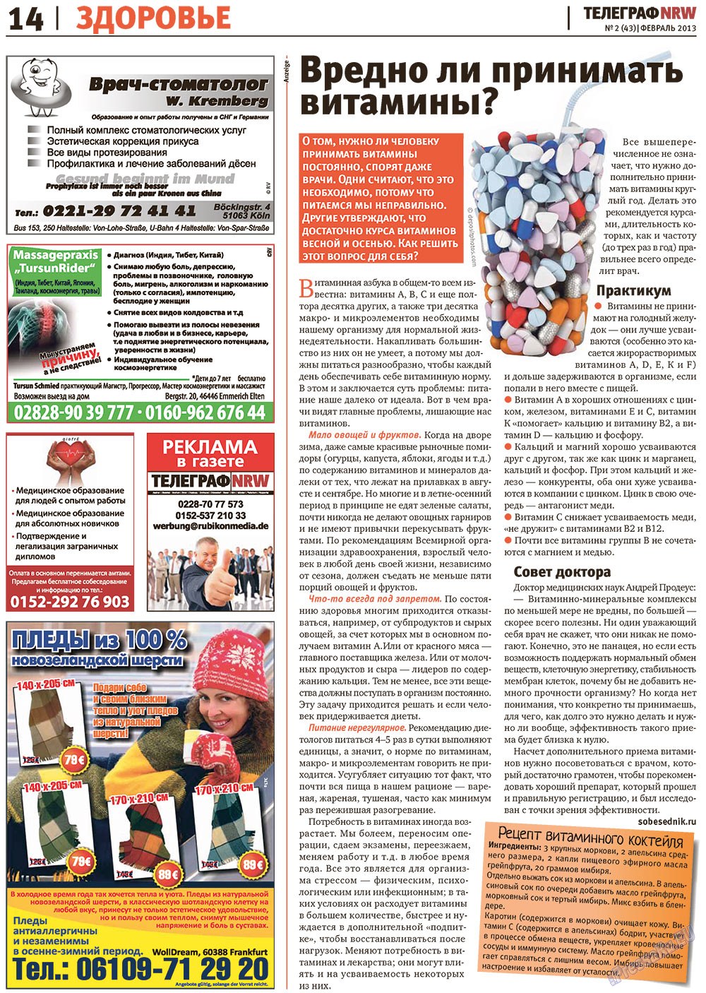 Telegraf NRW (Zeitung). 2013 Jahr, Ausgabe 2, Seite 14