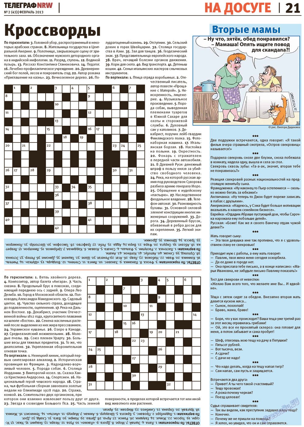 Telegraf NRW (Zeitung). 2013 Jahr, Ausgabe 2, Seite 21