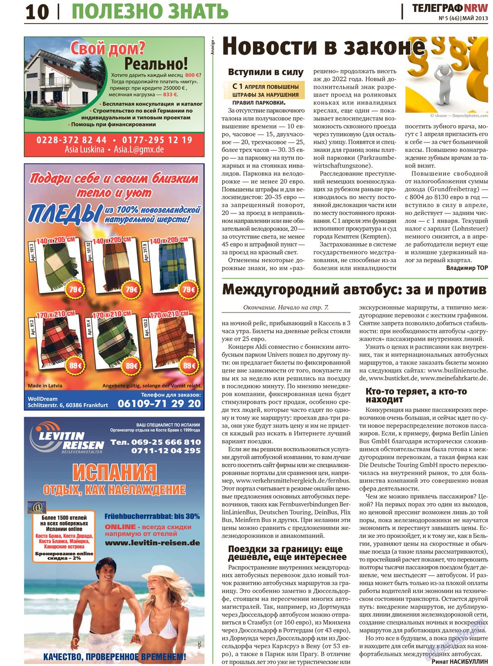 Telegraf NRW (Zeitung). 2013 Jahr, Ausgabe 5, Seite 10