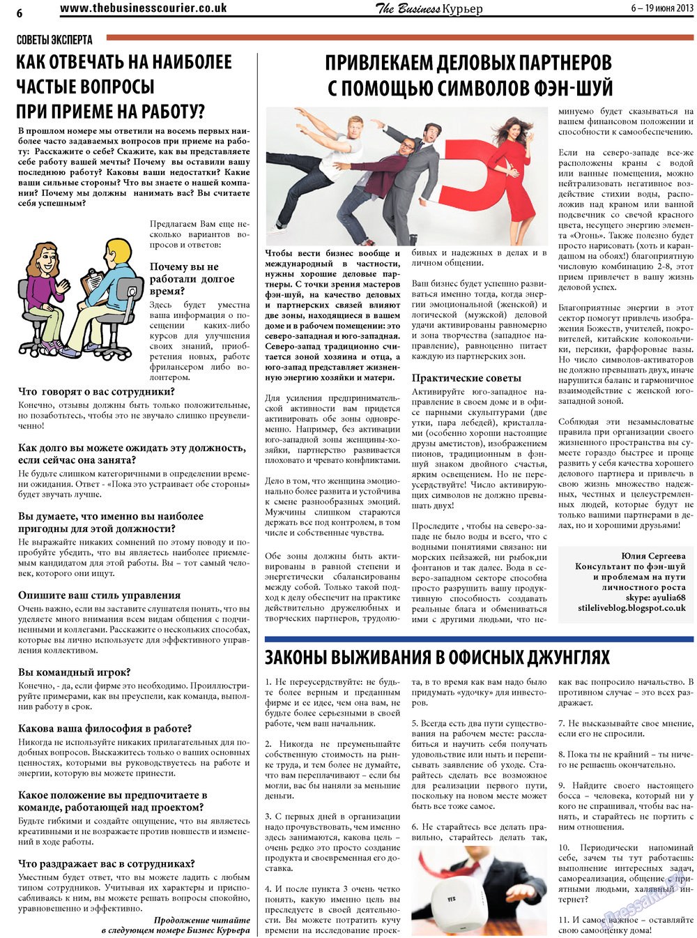 The Business Курьер, газета. 2013 №14 стр.6