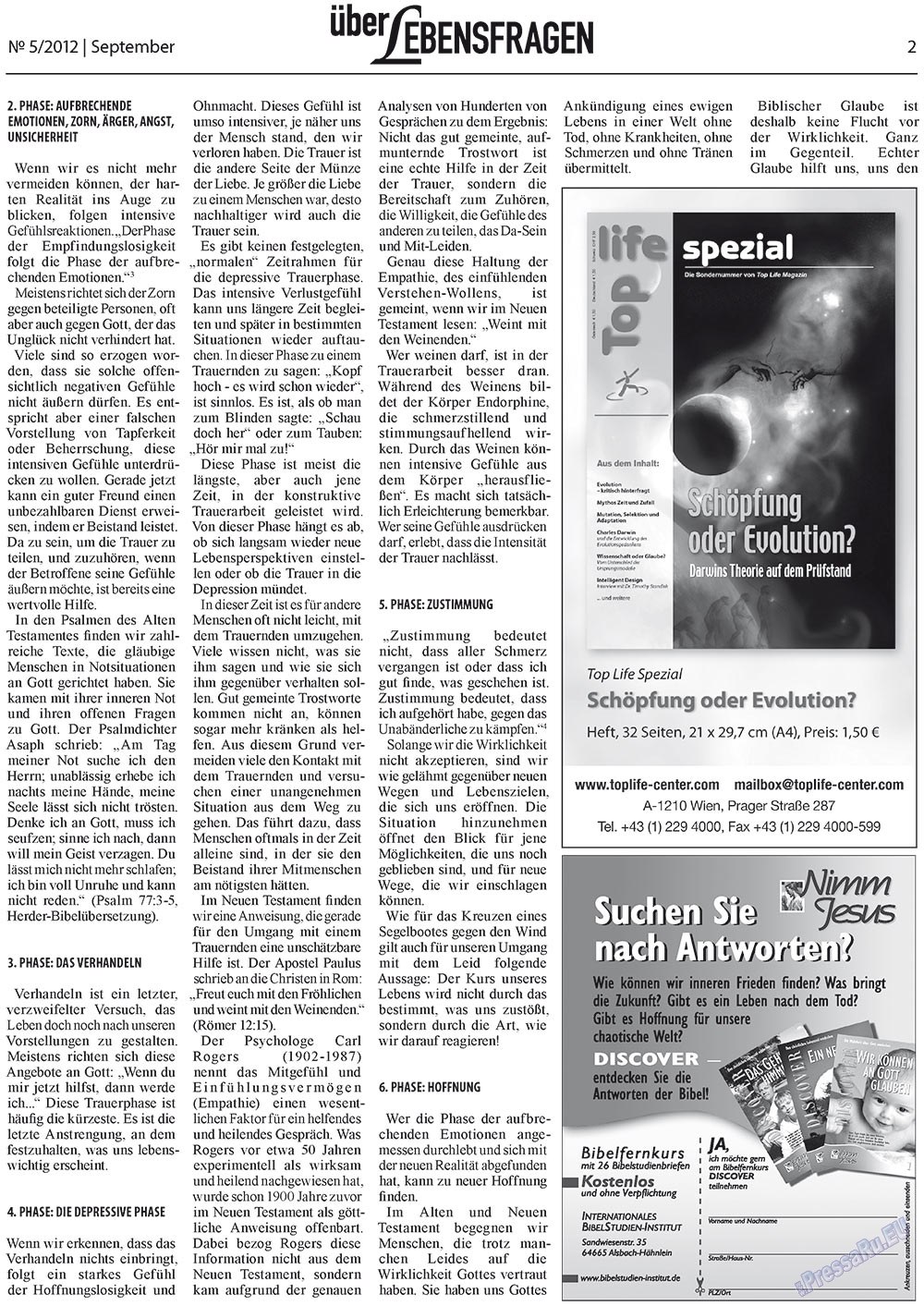 Ewiger Schatz (Zeitung). 2012 Jahr, Ausgabe 5, Seite 23