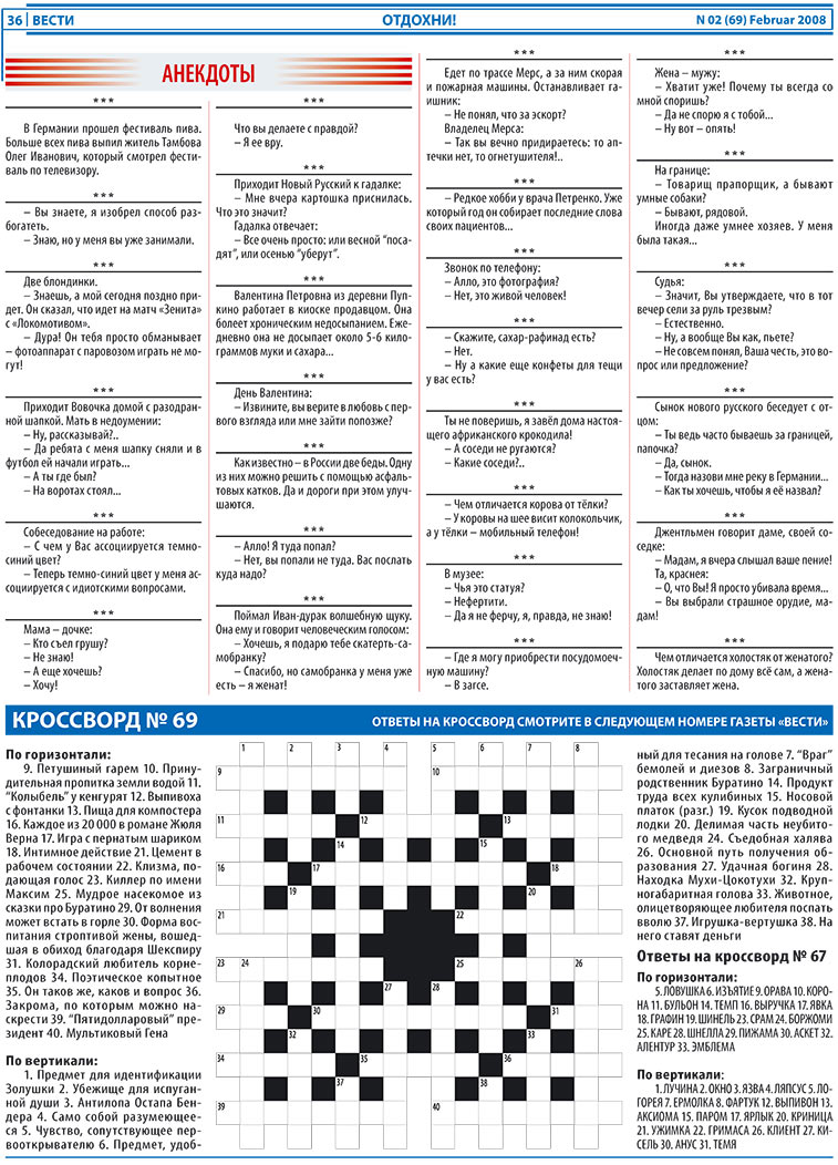 Вести, газета. 2008 №2 стр.36
