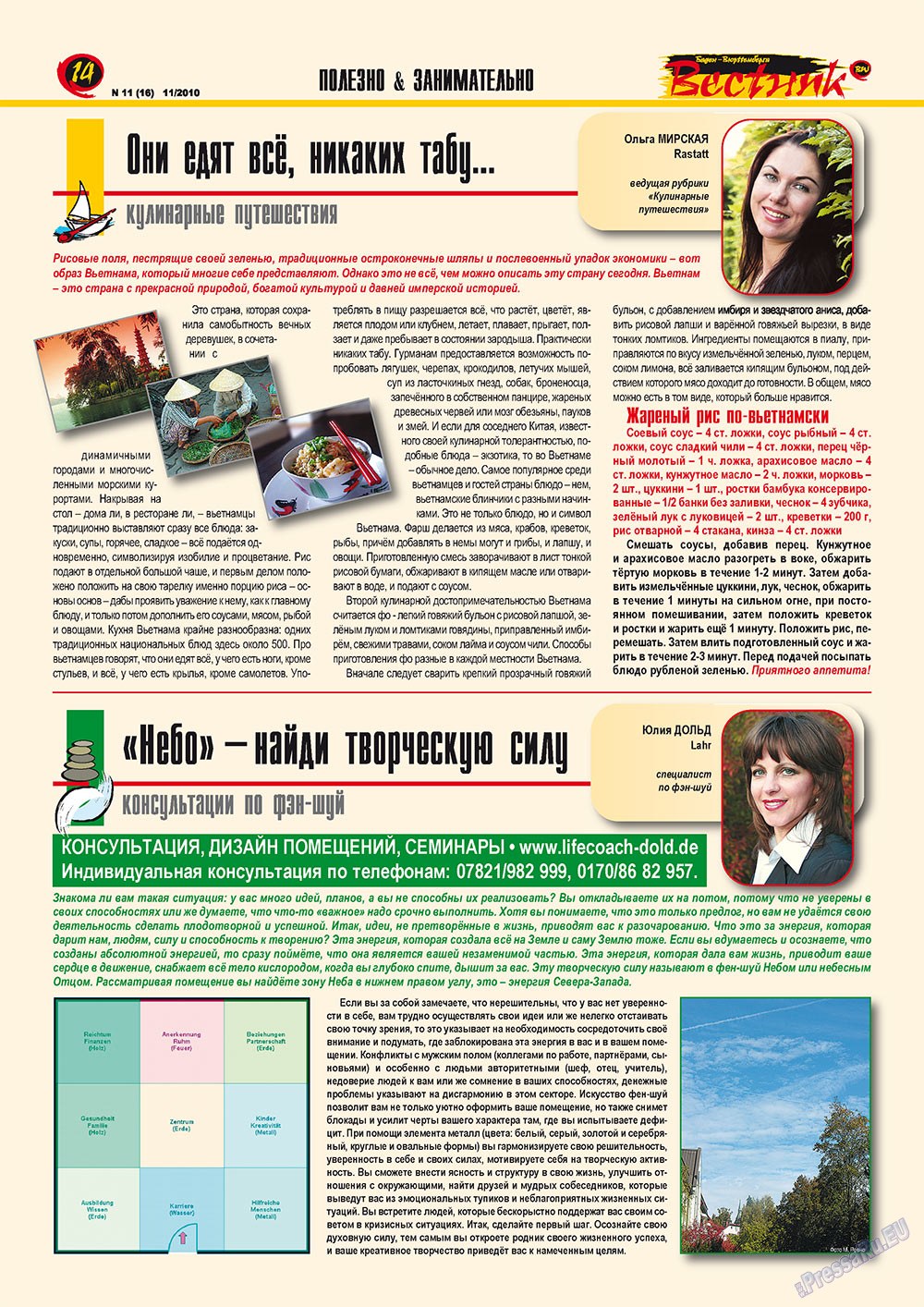 Вестник-info (журнал). 2010 год, номер 11, стр. 14