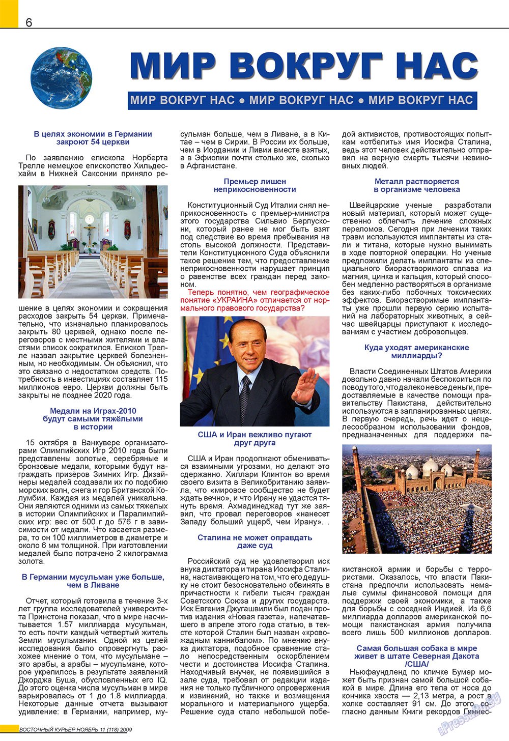 Ost-Kurier (Zeitschrift). 2009 Jahr, Ausgabe 11, Seite 6