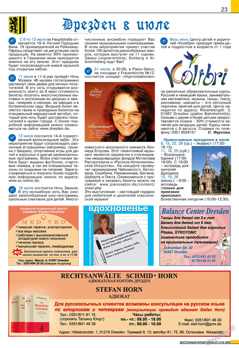 Ost-Kurier (Zeitschrift). 2009 Jahr, Ausgabe 7, Seite 23