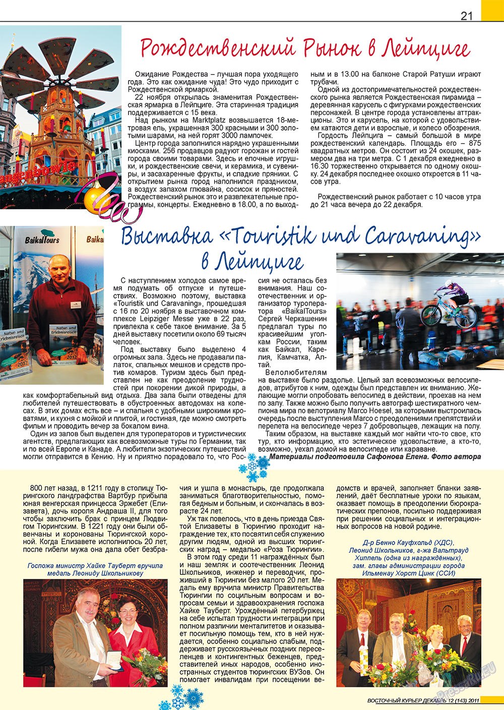 Ost-Kurier (Zeitschrift). 2011 Jahr, Ausgabe 12, Seite 21