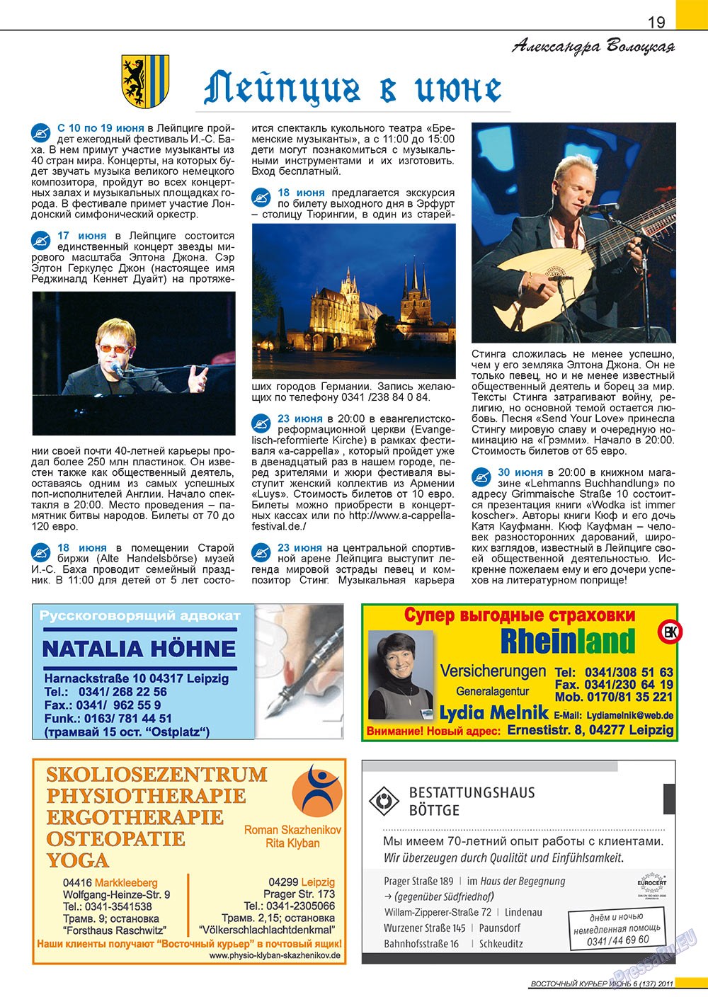 Ost-Kurier (Zeitschrift). 2011 Jahr, Ausgabe 6, Seite 19