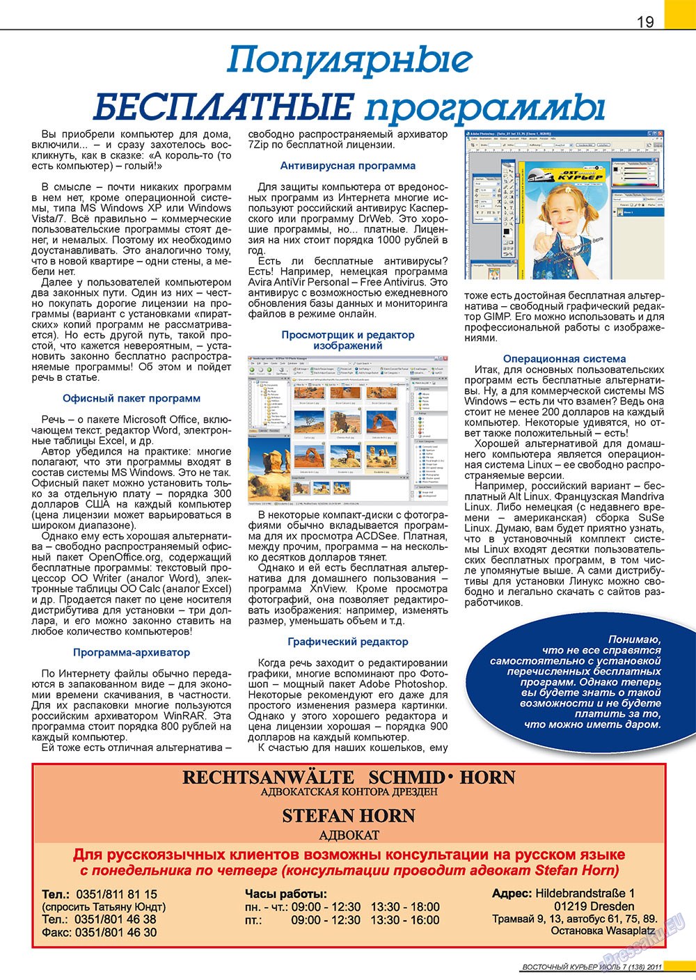 Ost-Kurier (Zeitschrift). 2011 Jahr, Ausgabe 7, Seite 19