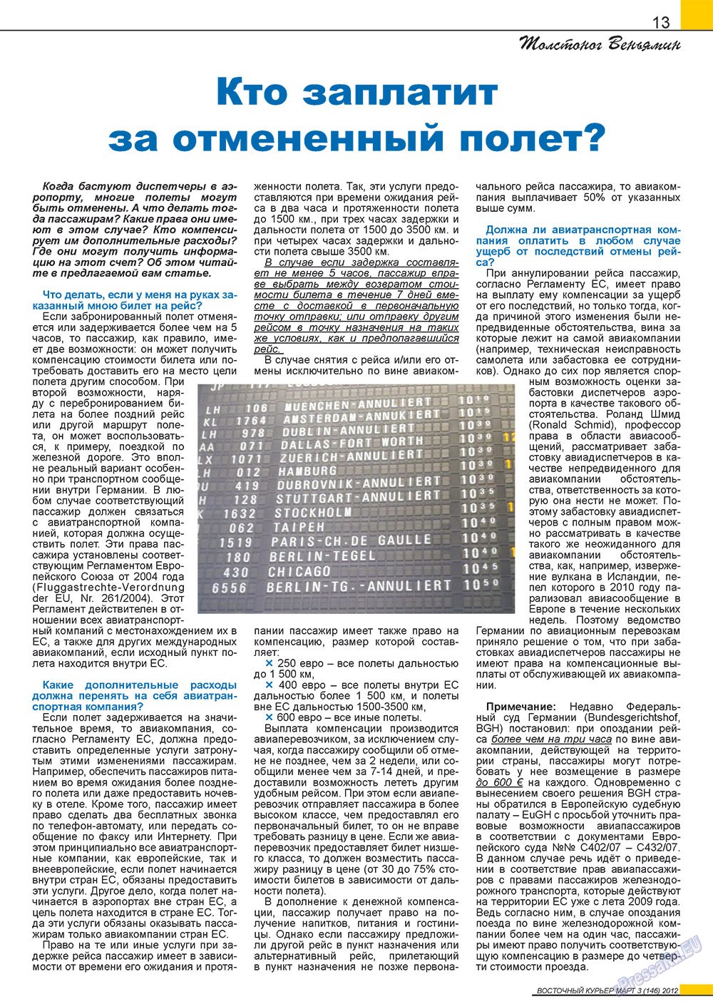 Ost-Kurier (Zeitschrift). 2012 Jahr, Ausgabe 3, Seite 13